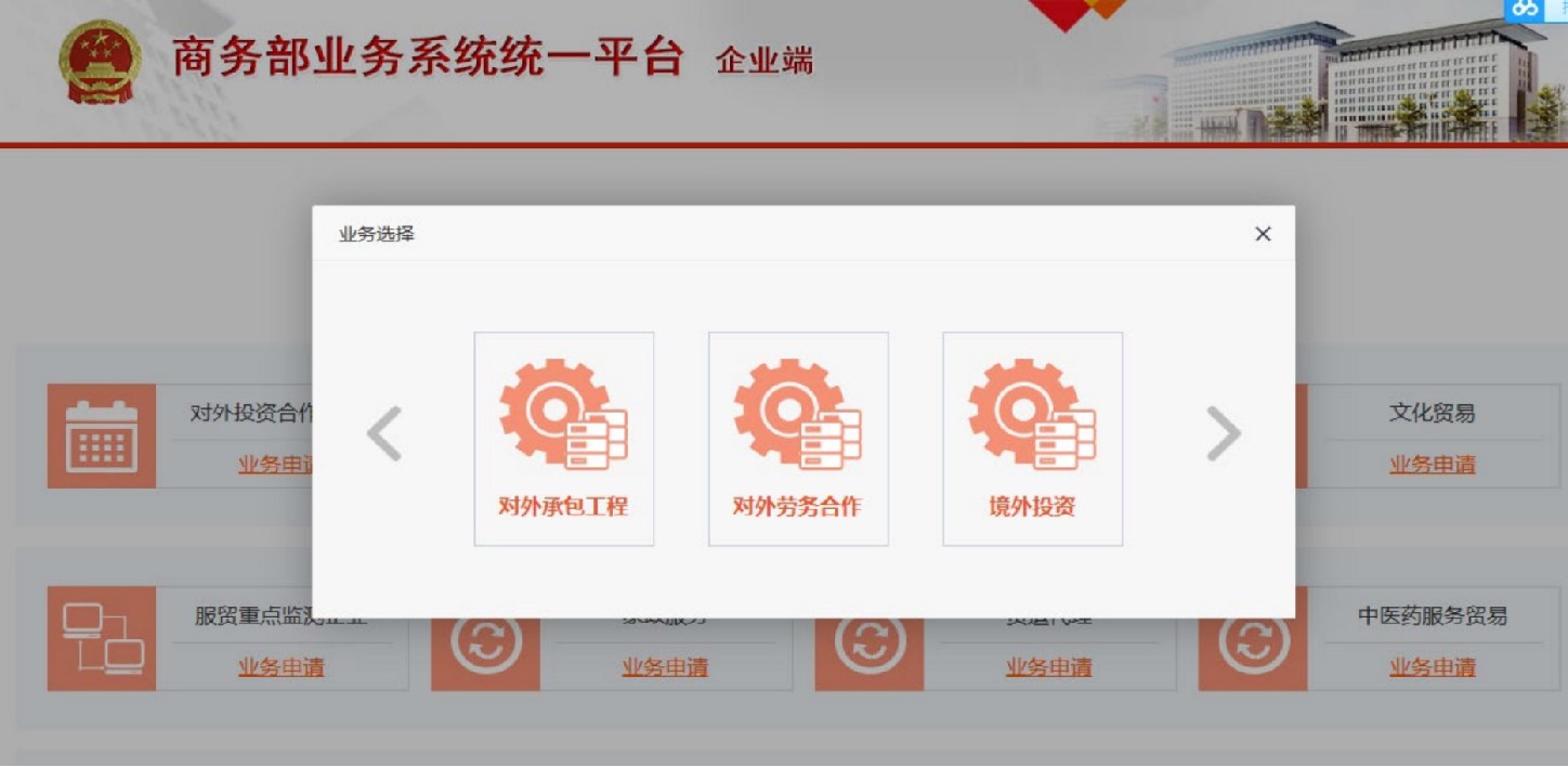 业务申请示意图